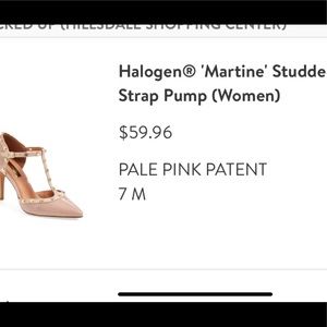 Halogen Pink patent heels